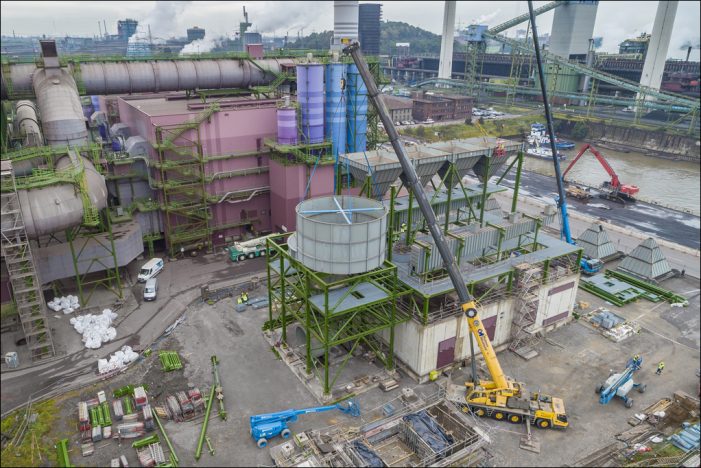 Thyssenkrupp Steel Europe: Dritte Tuchfilteranlage in Duisburg nimmt Form an