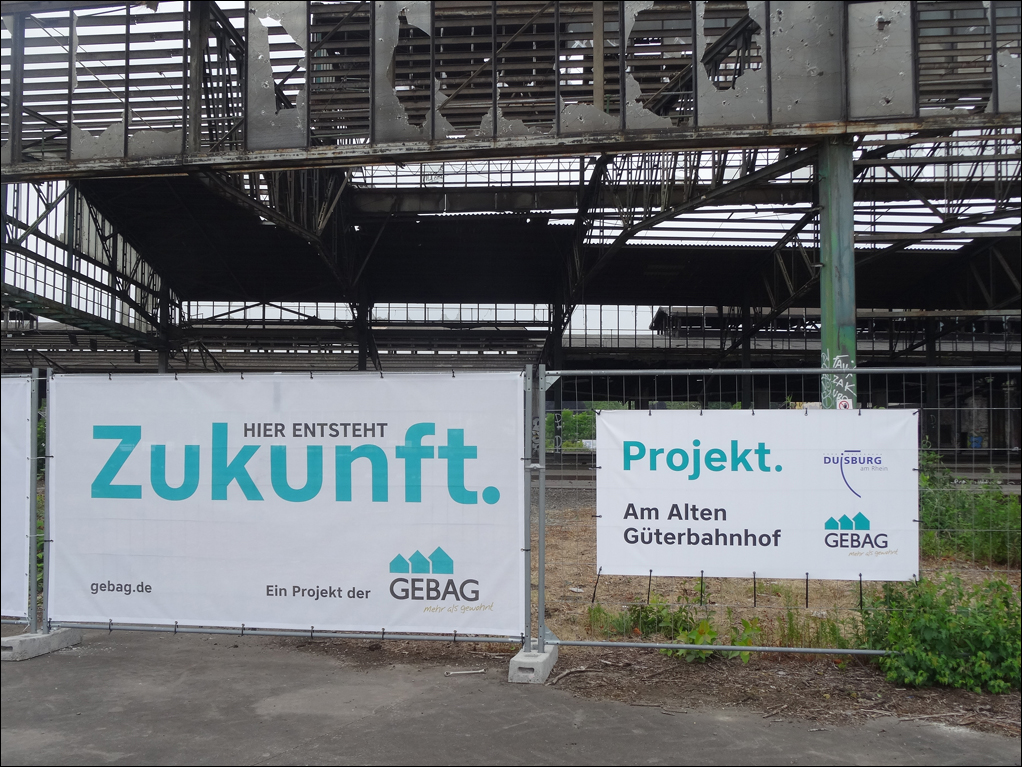 Pressetermin am alten Güterbahnhof