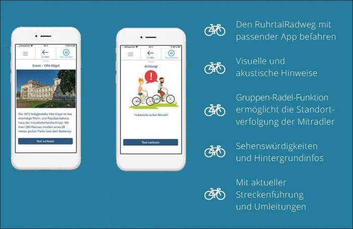 Krankikom: Neue App lässt RuhrtalRadweg erleben