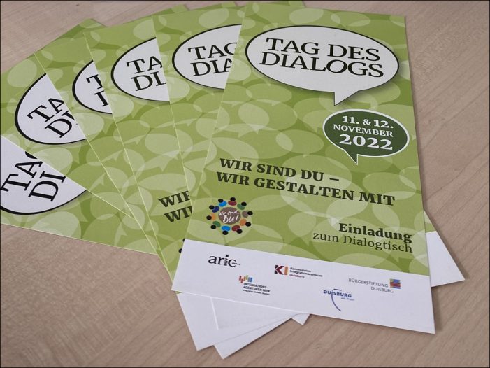 Tag des Dialogs in Duisburg: An einem Tisch gemeinsam austauschen