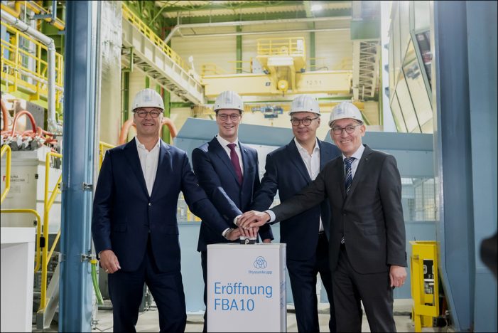 Hightech-Stahl aus Dortmund: thyssenkrupp Steel stellt Feuerbeschichtungsanlage fertig