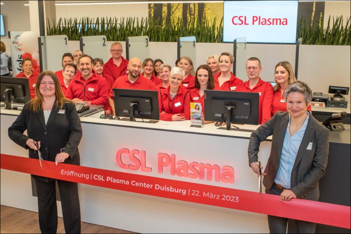 Leben retten: CSL Plasma Center eröffnet im Kubikk in der Duisburger Altstadt Leben retten: CSL Plasma Center eröffnet im Kubikk in der Duisburger Altstadt