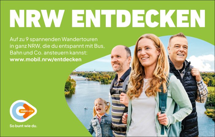 So geht nachhaltige Freizeitgestaltung: „NRW entdecken“ 2023 ist da! So geht nachhaltige Freizeitgestaltung: „NRW entdecken“ 2023 ist da!