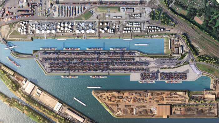 Im Duisburger Hafen entsteht das erste Lager für Tankcontainer mit grünen Energieträgern
